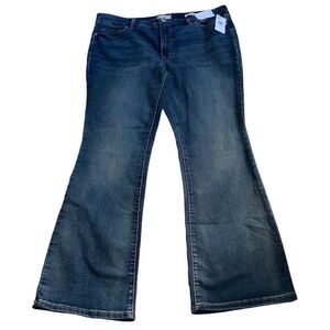 Jessica Simpson NWT Midrise Bootcut Jeans Ventura Blue Medium Wash 16W 18W XL